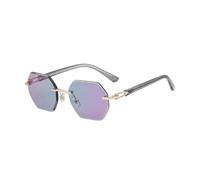 Frameless Sunglasses For Men And Women, With A Simple Double Bridge And Uv400 Protection.(C8)