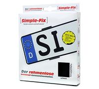 Simple Fix 2X License Plate Holder Set Frameless Car License Plate Holders