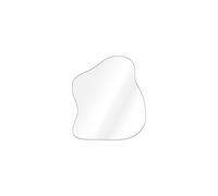 Frameless Wall Mirror - Irregular Shape Hanging Wall Mounted Mirror in Funky Wavy Design for Bathroom Hall Living Room Bedroom 37.5 x 32 cm