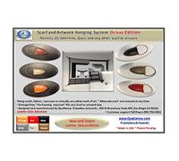 FramelessArtworks Scarf and Artwork Hanging System Deluxe Leather Edition