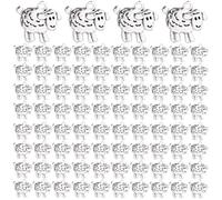 Framendino, 100 Pack Vintage Sheep Charms Animal Woolly Lamb Pendants Hanging Ornaments for DIY Jewelry Making Silver