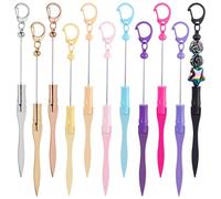 Framendino, 11 Pack Beaded Letter Opener Blanks Metal Envelope Slitter for Office Supplies 11 Colors
