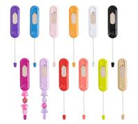 Framendino, 12 Pack Beadable Letter Opener Blanks Envelope Metal Beaded Slitter Mail Openers for DIY Office Supplies (12 Colors)