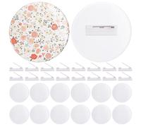 Framendino, 20 Pack 3 Inch Sublimation Acrylic Buttons Blanks With Pins Name Tag Badge Holder for DIY