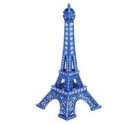 Framendino, Blue Eiffel Tower Statue Decor Metal Eiffel Tower Figurine Paris Eiffel Tower Decor with Diamond for Party Home Decoration