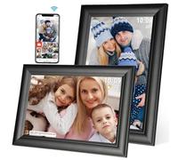 Frameo 10.1 inch Digital Picture Frame, Electronic Photo Frame, Smart WiFi Digital Photo Frame, 32GB Storage SD Card Slot, 1280x800 IPS Display, Auto-Rotate Wall Mountable, Share Photos/Videos(Black)