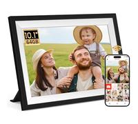 Frameo 10.1 Inch Smart WiFi Digital Digital Photo Frame with 64GB Memory, Electronic Photo Frame with 1280x800 IPS Touch Screen, Auto Rotate and