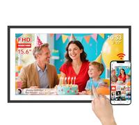Frameo 15.6 Inch Extra Large WiFi Digital Photo Frame with IPS Touch Screen HD 1920 x 1080 32 GB Desktop and Wall Mount, Share Your Precious Moments Instantly with the