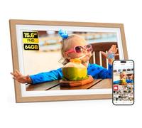 Frameo 15.6 Inch WiFi Digital Photo Frame with 64GB Memory, 1920x1080 FHD IPS Touchscreen Digital Picture Frame, Auto-Rotate, Instant Photo & Video Sharing via Frameo App