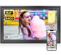 Frameo 15.6 Inch WiFi Digital Picture Frame, 64GB, Full HD 1080p IPS Touch Screen, Instant Photo/Video Sharing via App, Easy Set Up,Auto-Rotation,Desktop & Wall Mounting