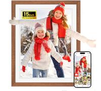 Frameo 15 Inch WiFi Digital Photo Frame with 32GB Memory, HD IPS Touchscreen Digital Picture Frame, Auto-Rotate, Wall Mountable, Instant Photo & Video Sharing via Frameo App
