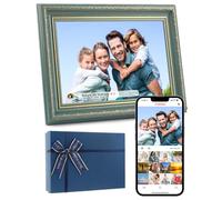 Frameo Digital Frame 10.1 Inch WiFi Digital Photo Frame with 32GB Storage, 1280x800 HD IPS Touch Screen Picture Frames with Frameo APP, Long Distance Realationship Gifts, Elderly Tech-Midnight Blue