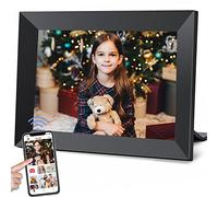 Frameo Digital Frame with WiFi, 10.1" IPS Glass Touch Screen, 1280x800 Resolution, 16GB Storage. Supports Video, Slides, Easily Send Photos, Intuitive Design and Simple Use