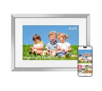 Frameo Digital Photo Frame Moonlight Silver WiFi 10.1 inch 1280*800 HD IPS | Elegant Silver Finish for Modern Spaces, Keep Loved Ones Close by Sharing Memories Anywhere with Frameo, a Meaningful Gift