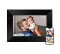 Frameo Digital Photo Frame Stardust Black WiFi 10.1 inch 1280 * 800 HD 32GB | Deep Black with Starlike Shimmer, Keeps Family Connected Anywhere via Frameo, Complements Any Home, a Meaningful Gift