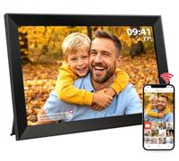 Frameo Digital Photo Frame WiFi 10.1 in, 1280x800 Touchscreen, 32GB, Black | Frameo Digital Picture Frame WiFi with HD IPS Display, Auto-Rotate, Share Videos/Photos via Frameo App, Gifts for Men Women