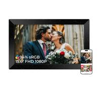 Frameo Digital Photo Frame WiFi 15.6" Stardust Black 94% sRGB 1920x1080 | Starry Black Frame, Premium Fine-Shimmer Finish, Send Photo Video Instantly via Frameo from Anywhere, Great for Bedroom