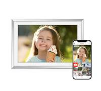 Frameo Digital Photo Frame WiFi Matte Black Frame 10.1 Inch Picture Frame with 1280x800 HD IPS Touchscreen, Built-in 32GB, Send Photo Video via Frameo App/USB/SD, Gifts for Women Men