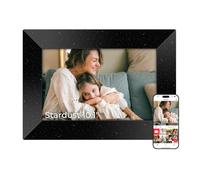Frameo Digital Photo Frame WiFi Stardust Black 10.1" 1280x800 Touchscreen | Starry Black Frame, Premium Fine-Shimmer Finish, Send Photo Video Instantly via Frameo from Anywhere, Great for Bedroom