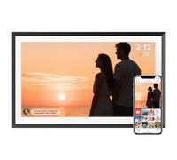 Frameo Digital Picture Frame 15.6 Inch Large 32 GB Memory Electronic Picture Frame WLAN with 1920 x 1080 IPS High Resolution Touchscreen Auto Rotation Photo and Video Sharing via the Frameo App