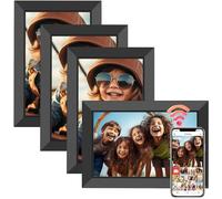 Frameo WiFi Digital Photo Frame 10.1 Inch - 1280x800 HD IPS Touch Screen Picture Frame, 32GB Memory, Auto Rotate, Wall Mountable, Electronic Digital Frames for Sharing Photos and Videos (4 PACK)