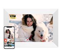 Frameo WiFi Digital Photo Frame 10.1 Inch - 1280x800 HD IPS Touchscreen Digital Picture Frame 16GB Memory, Auto Rotation, Wall Mountable, Electronic Smart Photo Frame for Sharing Photos and Videos