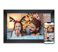 Frameo WiFi Digital Photo Frame 10.1 Inch, 32GB IPS Touch Screen, Digital Picture Frame with Auto-Rotate, Wall Mountable, Share Photos&Videos via Frameo APP, for Parents Grandparents