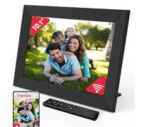 Frameo wifi Digital Photo Frame 10.1 inch | 32GB Storage, Touchscreen, Auto Rotate, Motion Sensor, Standby Features | Weather and Calendar Widgets | Memory Card Slot, Remote Included | CLICKid SNAP10