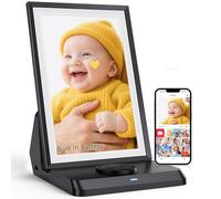 Frameo WiFi Digital Photo Frame 10.1 Inch with Rechargeable Battery - 1280x800 HD IPS Touch Screen Picture Frame Electronic, 32GB Memory, Auto Rotate, PictureFrame for Sharing Photos and Videos