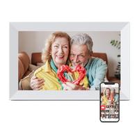 Frameo WiFi Digital Picture Frame, 10.1 Inch 1280 * 800IPS Touch Screen Digital Photo Frame, 16GB Memory, Auto-Rotate, Share Pictures and Videos, Gift for Mom, Dad, Friends, Family, Birthday, White