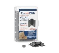 FramePac V Nails for Picture Frames Hardwood 7mm (1/4 Inch) [400 V-Nail Pack, Loose] - (for use in Manual V Nailer for Picture Framing, Hand V Nailer for Picture Frames, Manual Picture Frame Joiner)