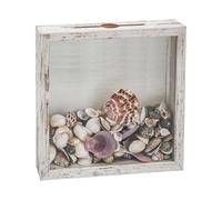 FramePro Ticket Stub Shadow Box Frame with Slot Memory Keepsake Box Wine Cork Case Display Deep Picture Frame White 8x8