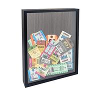 FramePro Ticket Stub Shadow Box Frame with Slot Wine Cork Case Black 11x14 Display Memory and Keepsake Deep Picture Frame