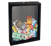 FramePro Ticket Stub Shadow Box Frame with Slot Wine Cork Case Black 8x10 Display Memory and Keepsake Deep Picture Frame