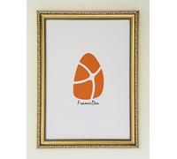 FramerDen® 14x11 Gold Ornate Antique Shabby Chic Style Poster Picture Frame Fits 14x11inch Size Poster Photo Artwork Print, Portrait & Landscape Wall Mountable, Perspex Front & MDF Backing
