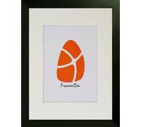 FramerDen® 14x12 Mount For 12x10 Black Poster Picture Frame Fits 12x10inch Size Poster Photo Artwork Print, Portrait & Landscape Wall Mountable, Perspex Front and MDF backing