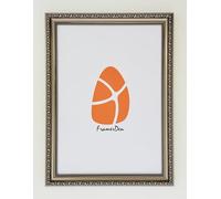 FramerDen® A2 GunMetal Ornate Antique Shabby Chic Style Poster Picture Frame Fits 42x59.4cm Size Poster Photo Artwork Print, Portrait & Landscape Wall Mountable, Perspex Front & MDF Backing