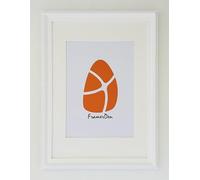 FramerDen® A3 Mount A4 White Ornate Antique Shabby Chic Style Poster Picture Frame Fits 21x29.7cm Size Poster Photo Artwork Print, Portrait & Landscape Wall Mountable, Perspex Front & MDF Backing