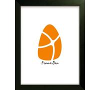 FramerDen® Black A2 Poster Picture Frame Fits A2 (59.4x42cm) Poster, Photo, Artwork, Print. Portrait and Landscape Wall Mountable, Perspex Front and MDF backing (Black, A2-42 x 59.4 cm)