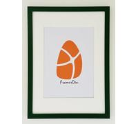 FramerDen® Green A4 Mount for A5 Rainbow Colours Poster Picture Frame Fits 21x14.85cm Size Poster Photo Artwork Print, Portrait & Landscape Wall Mountable & Tabletop, Perspex Front & MDF Backing