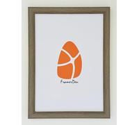 FramerDen® Grey A2 Wooden Effect Modern Style Poster Picture Photo Frame Fits 42 x 59.4 cm Size Poster Photo Artwork Print, Portrait & Landscape Wall Mountable, Perspex Front & MDF Backing