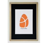 FramerDen® Gun Metal A4 BlackMount A5 Rainbow Colours Poster Picture Frame Fits 21x14.85cm Size Poster Photo Artwork Print, Portrait & Landscape Wall Mountable & Tabletop, Perspex Front & MDF Backing