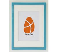 FramerDen® Light Blue A4 Mount for A5 Rainbow Colours Poster Picture Frame Fit 21x14.85cm Size Poster Photo Artwork Print, Portrait & Landscape Wall Mountable & Tabletop, Perspex Front and MDF backing