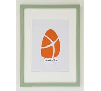 FramerDen® LightGreen A4 Mount for A5 Rainbow Colours Poster Picture Frame Fit 21x14.85cm Size Poster Photo Artwork Print, Portrait & Landscape Wall Mountable & Tabletop, Perspex Front and MDF backing