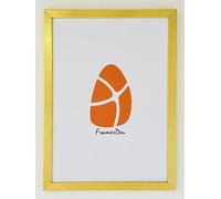 FramerDen® Rainbow 20 Colours Range Modern Thin Picture Photo Poster Frame Decor A5 Size Fits (21 x 14.85 cm) Thin Edge Slim Frame Portrait and Landscape (Gold)