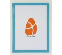 FramerDen® Rainbow 20 Colours Range Modern Thin Picture Photo Poster Frame Decor A5 Size Fits (21 x 14.85 cm) Thin Edge Slim Frame Portrait and Landscape (Light Blue)