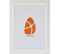 FramerDen® Rainbow 20 Colours Range Modern Thin Picture Photo Poster Frame Decor A5 Size Fits (21 x 14.85 cm) Thin Edge Slim Frame Portrait and Landscape (White)