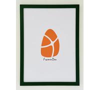 FramerDen® Rainbow 20 Colours Range Modern Thin Picture Photo Poster Frame Decor A5 Size Fits (21 x 14.85 cm) Thin Edge Slim Frame Portrait and Landscape (Green)