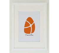 FramerDen® White A4 Mount for A5 Rainbow Colours Poster Picture Frame Fits 21x14.85cm Size Poster Photo Artwork Print, Portrait & Landscape Wall Mountable & Tabletop, Perspex Front & MDF Backing