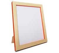 FRAMES BY POST 1 x Magnus Picture Photo Frame, Recycled plastic, Beech/Orange, 12 x 10-Inch